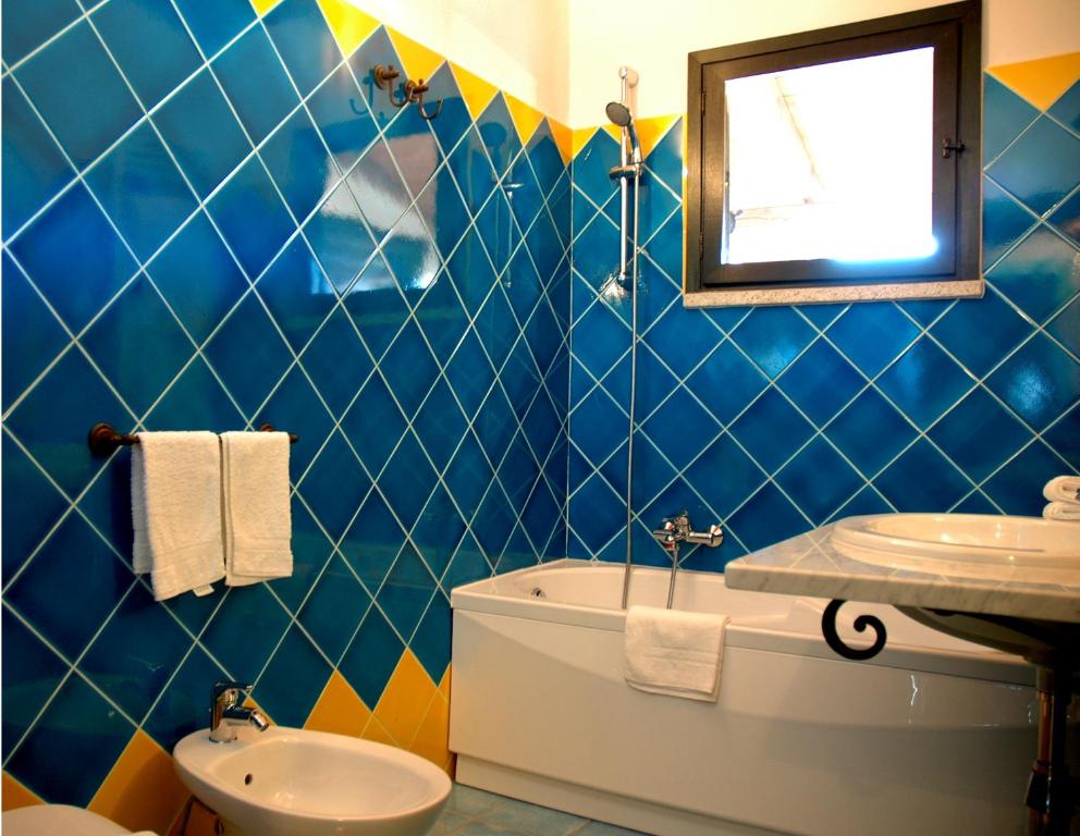 Koupelna v ubytování Hotel Su Lithu