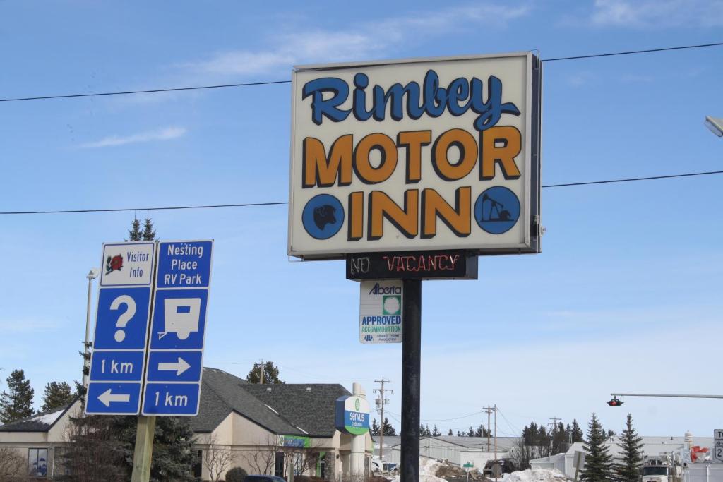 Certifikát, hodnocení, plakát nebo jiný dokument vystavený v ubytování Rimbey Motor Inn