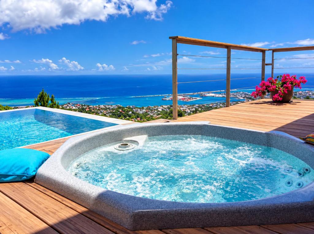 Chambre d'hote - vue sur Papeete et accès piscine - photo 11 - Tahiti, Polynésie