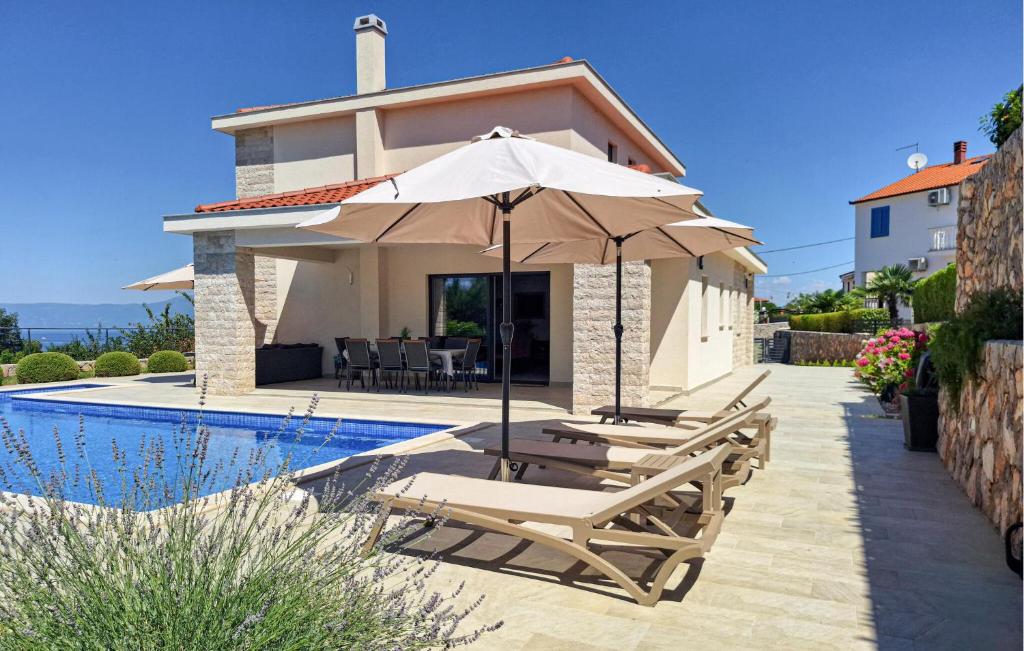 Lovely Home In Malinska With Private Swimming Pool, Can Be Inside Or Outside