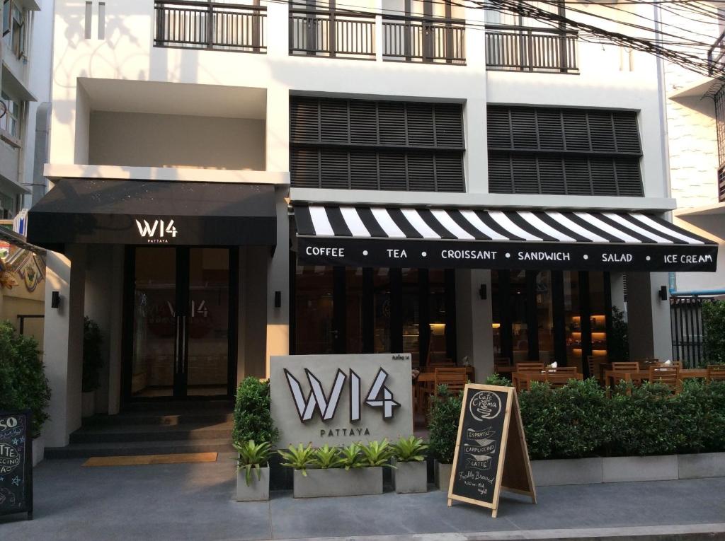 a building with a wisma sign in front of it at W14 Pattaya in Pattaya South