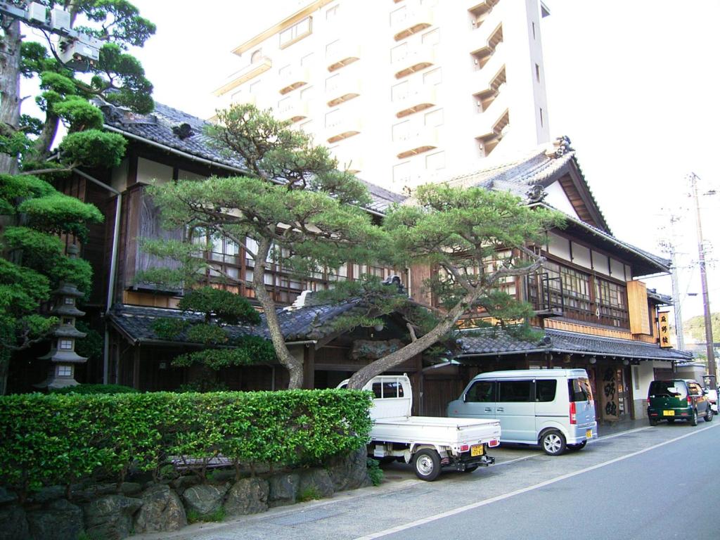 a white van parked in front of a building at Asanokan in Ise