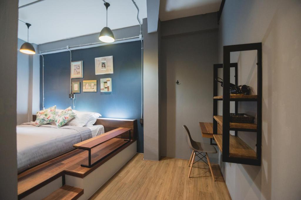 Postel nebo postele na pokoji v ubytování Chernchan Hostel