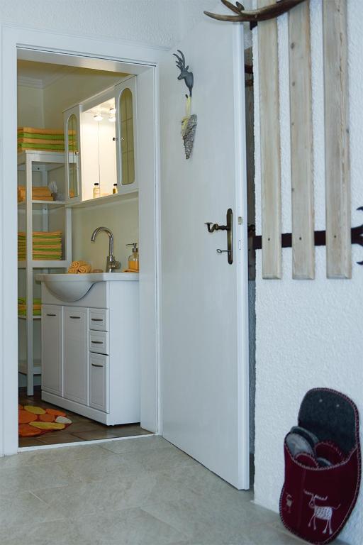 Kuchyň nebo kuchyňský kout v ubytování Ferienwohnung Alpenblick