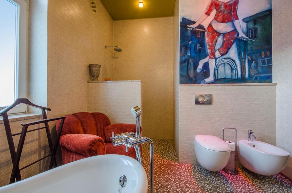Kúpeľňa v ubytovaní Parkowa Art Deluxe moj-sopot pl