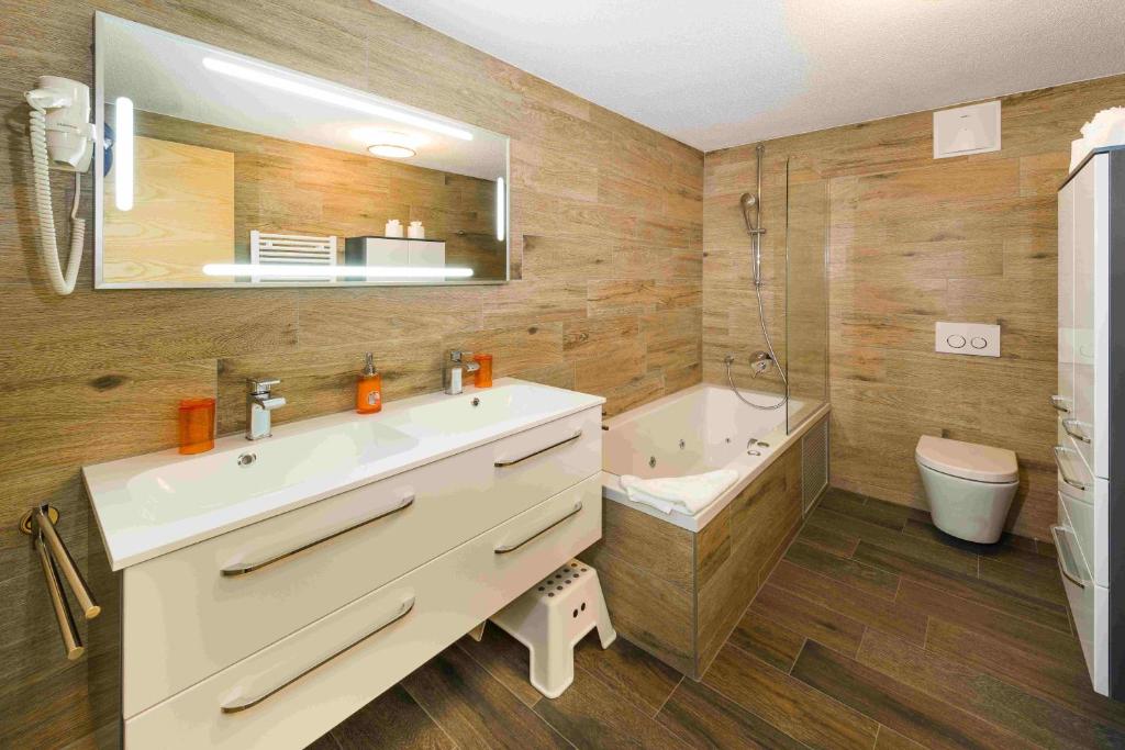 Koupelna v ubytování B&B AZapartments Lunic