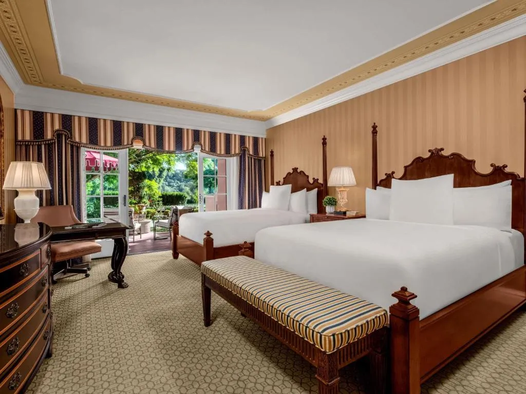 Deluxe Queen Room with Two Queen Beds and Private Fireside Terrace - Resort View