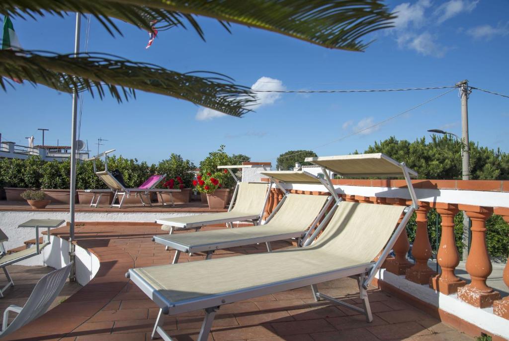Balkon lub taras w obiekcie Hotel Internazionale