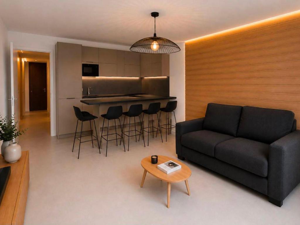 Studio chaleureux au pied des pistes, animaux admis