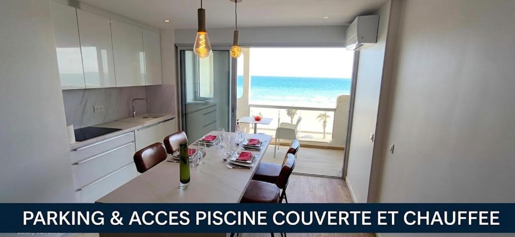 Belle Vue Mer Canet Plage accès piscine couverte et chauffée