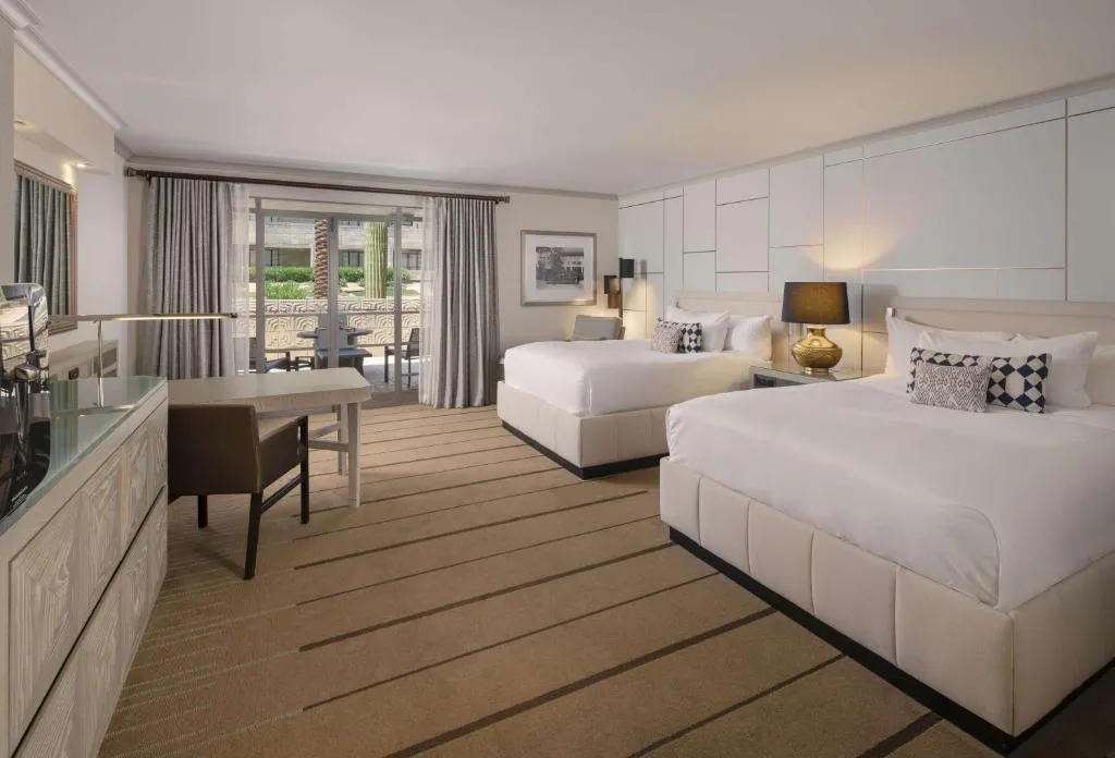 Resort Queen Room with Two Queen Beds and Patio Firepit