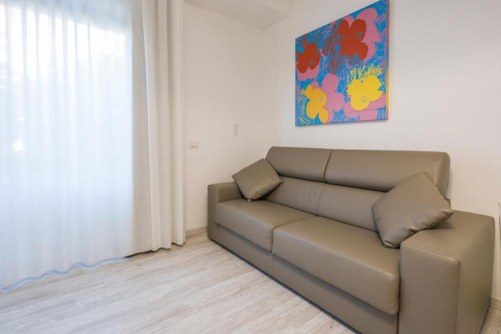 Posezení v ubytování Flower Suites Sorrento
