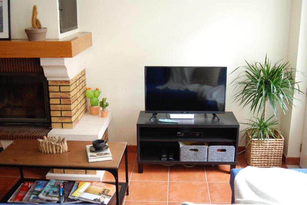 TV a/nebo společenská místnost v ubytování Hakuna Matata Hostel
