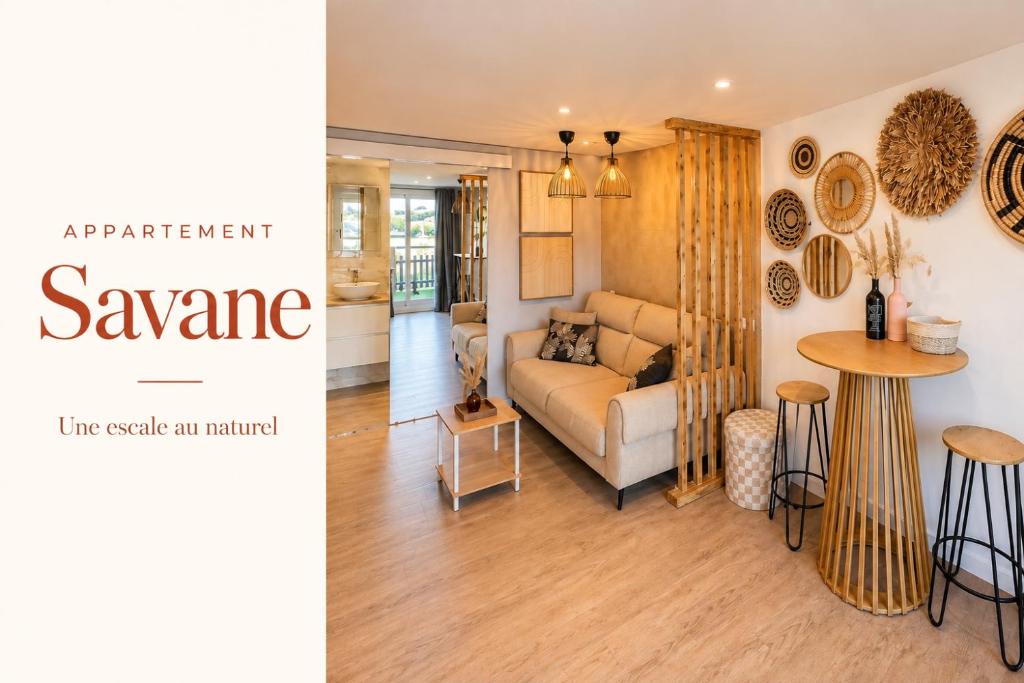 Studio Savane terrasse clim mer 200m parking privé