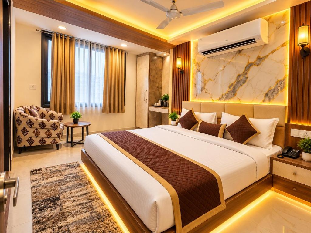 تصویر اتاق‌های Hotel Great BelMont Suites Near Delhi Airport - Free Airport Pickup & Drop - تصویر ۲