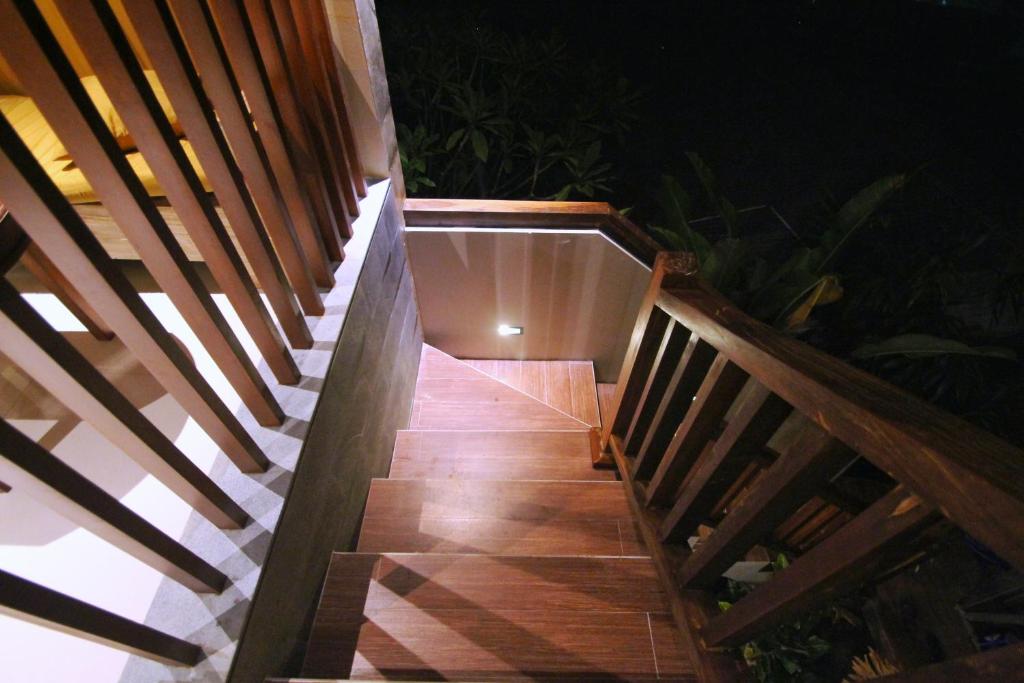 Balkón nebo terasa v ubytování Narada House Ubud
