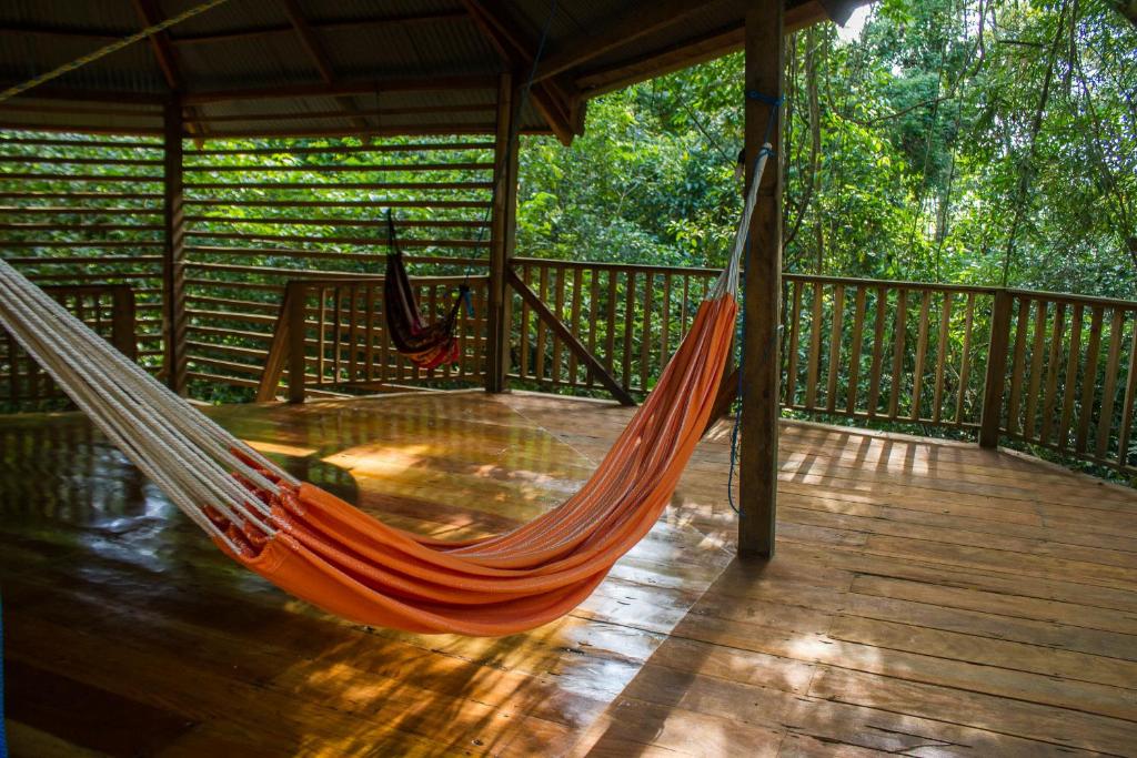 Balkón nebo terasa v ubytování La Manigua Lodge
