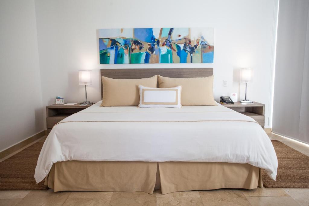Postel nebo postele na pokoji v ubytování Hotel Casablanca