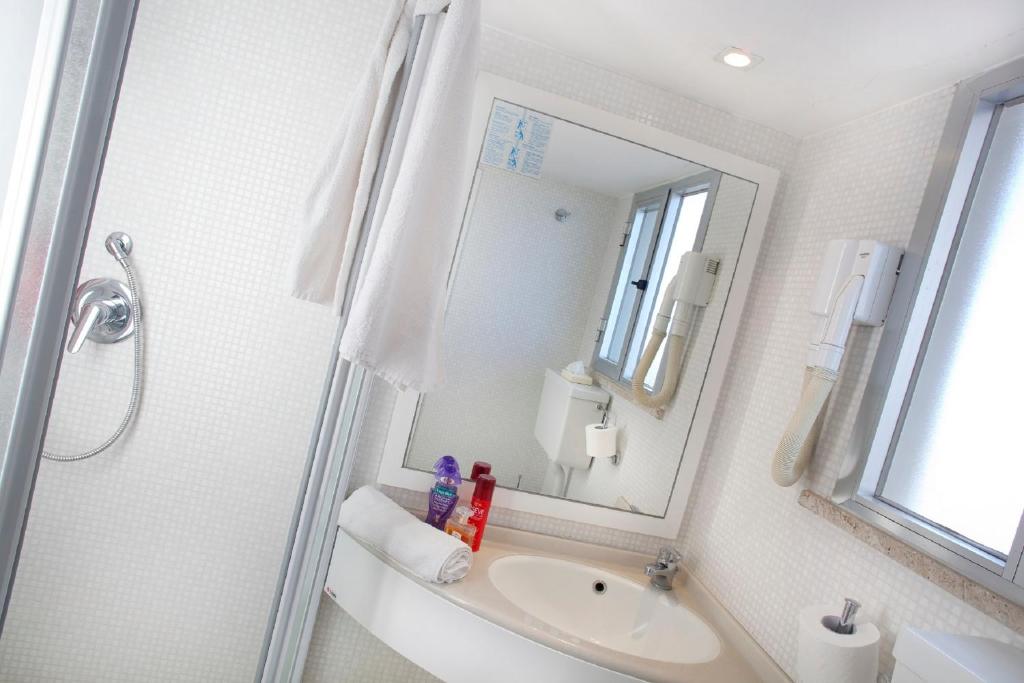 Koupelna v ubytování Hotel Croce Del Sud