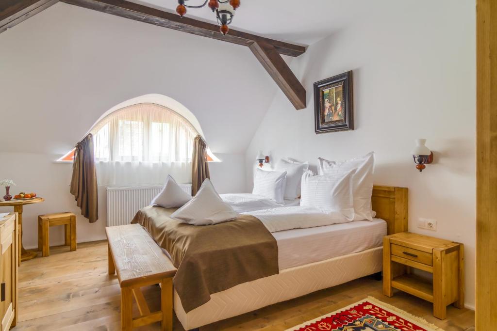 Postel nebo postele na pokoji v ubytování Taschler Haus