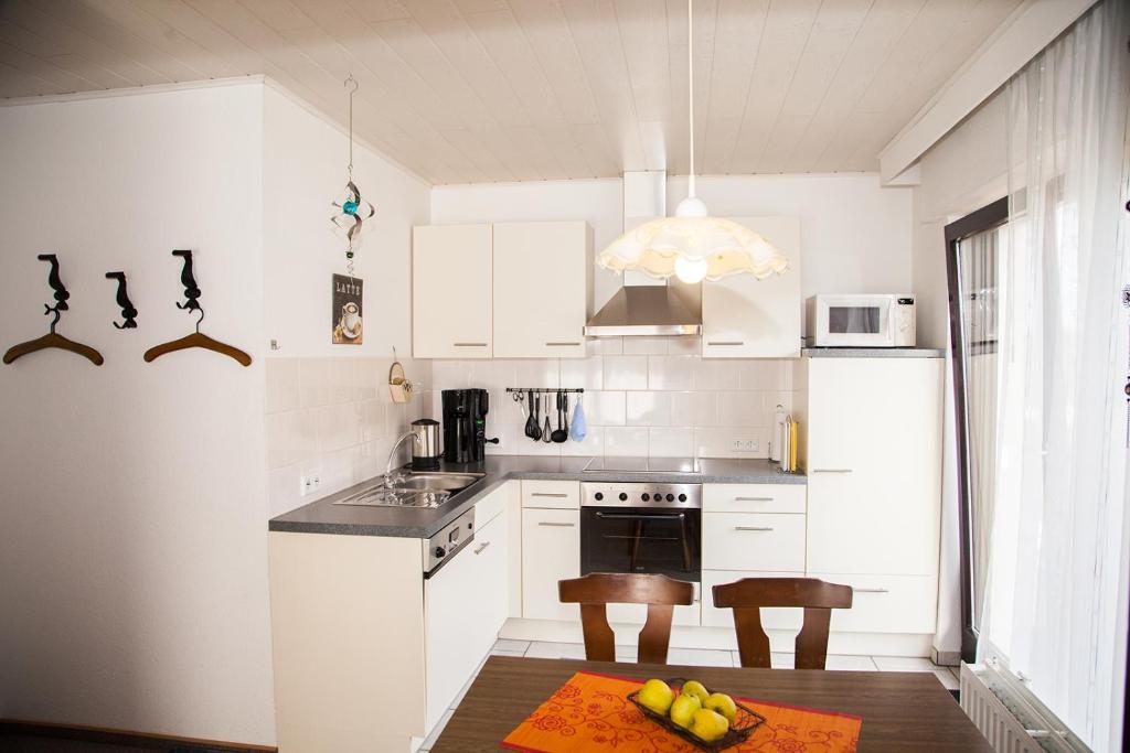 Kuchyň nebo kuchyňský kout v ubytování Haus Cristallo
