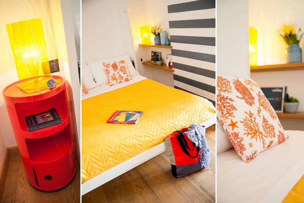 Postel nebo postele na pokoji v ubytování Albergo La Piazzetta