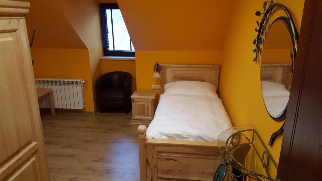 Postel nebo postele na pokoji v ubytování Gasthof Kaiser