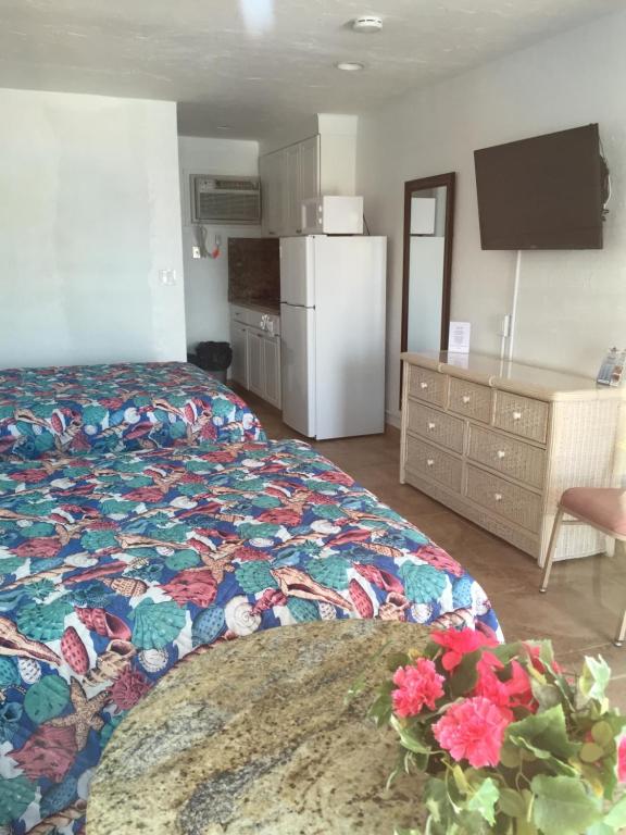Kuchyň nebo kuchyňský kout v ubytování Pyramid Resort Motel