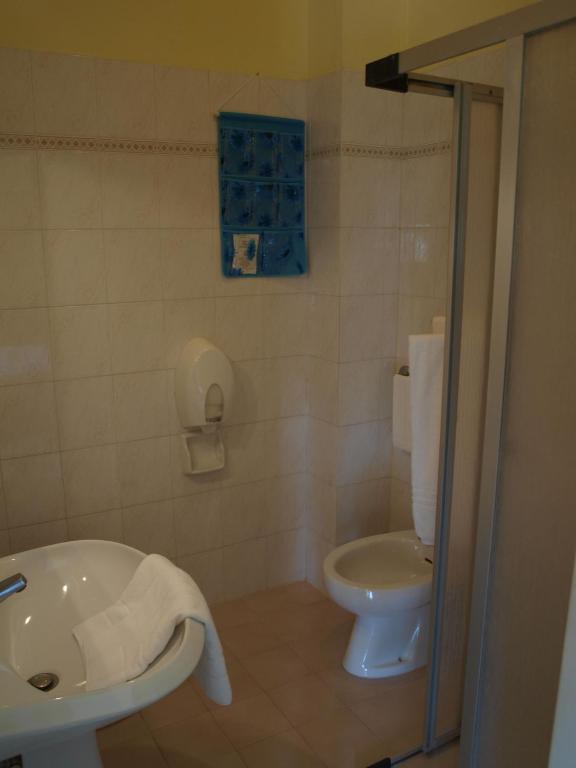 Koupelna v ubytování Hotel Villa Colombo