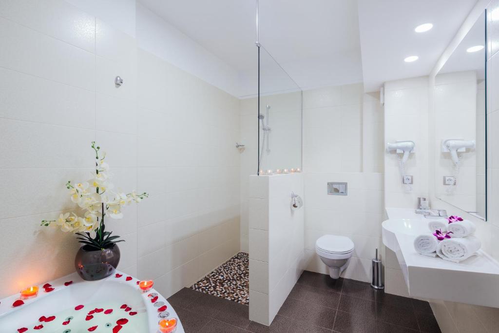 Koupelna v ubytování Hotel Stil