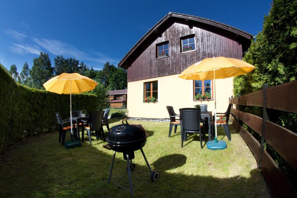 Ogród w obiekcie Apartmán Lípa-Lipno