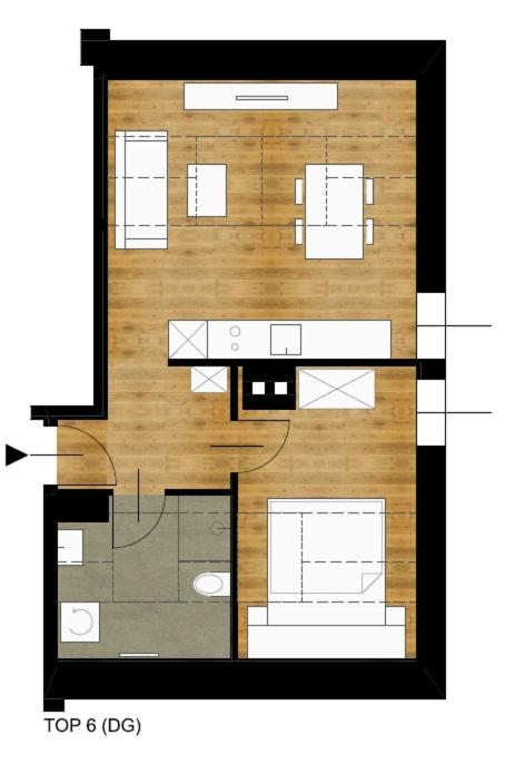 Půdorys ubytování Konrad-Haus - DorfResort Mitterbach