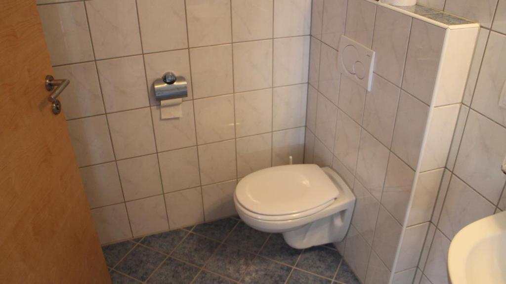 Koupelna v ubytování Apart Muntane