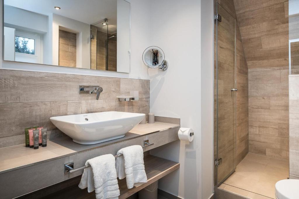 Koupelna v ubytování Landhaus Sylter Hahn
