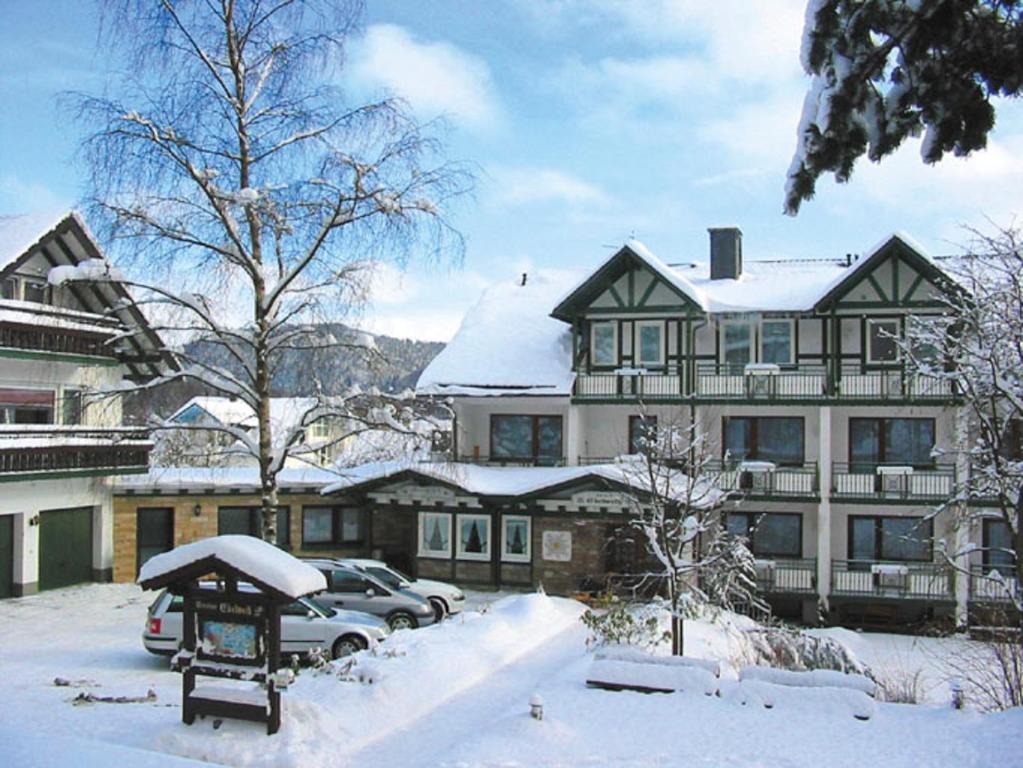 Hotel & Ferienappartements Edelweiss v zimě