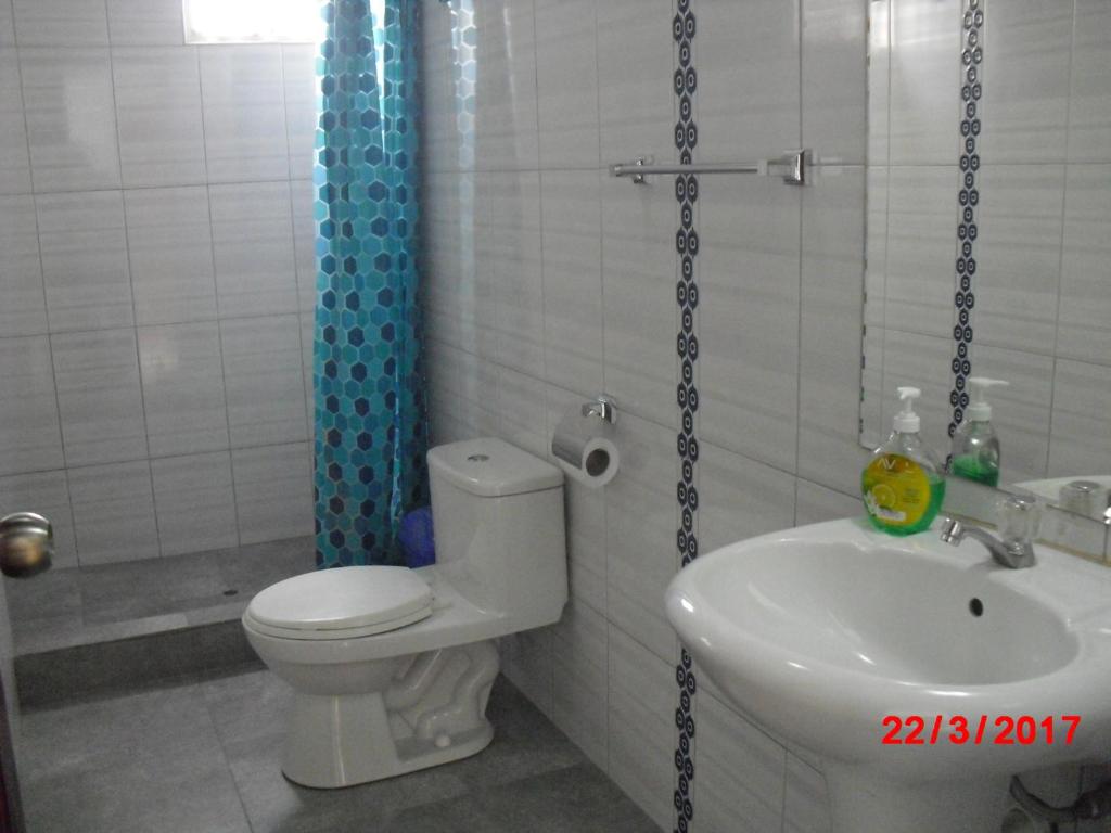 Koupelna v ubytování Kelebek Hostel