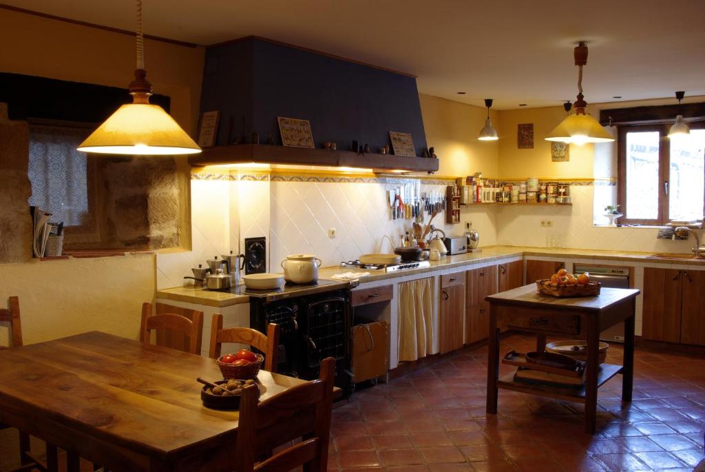 Kuchyň nebo kuchyňský kout v ubytování Posada El Prado Mayor