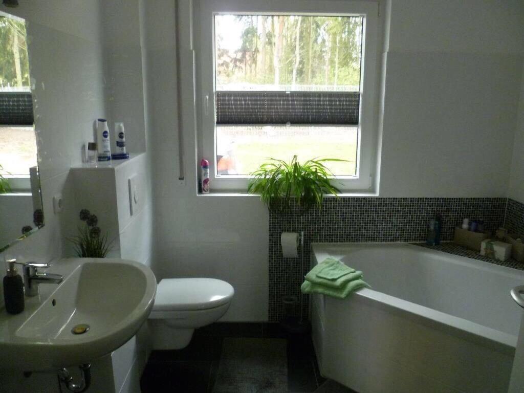 Koupelna v ubytování Ferienhaus Charme