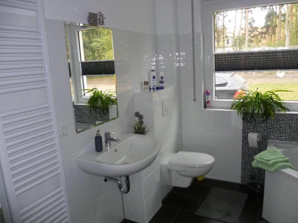 Koupelna v ubytování Ferienhaus Charme