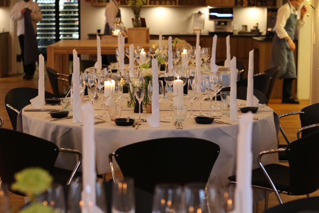 Restaurace v ubytování Haraldskær Sinatur Hotel & Konference