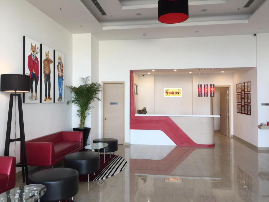 Posezení v ubytování Red Fox by Lemon Tree Hotels, Sector 60, Gurugram