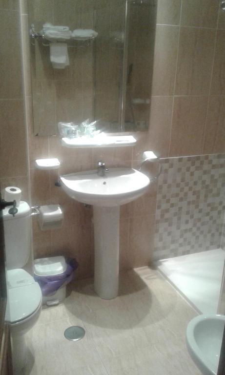 Koupelna v ubytování Hotel Casa Aurelia