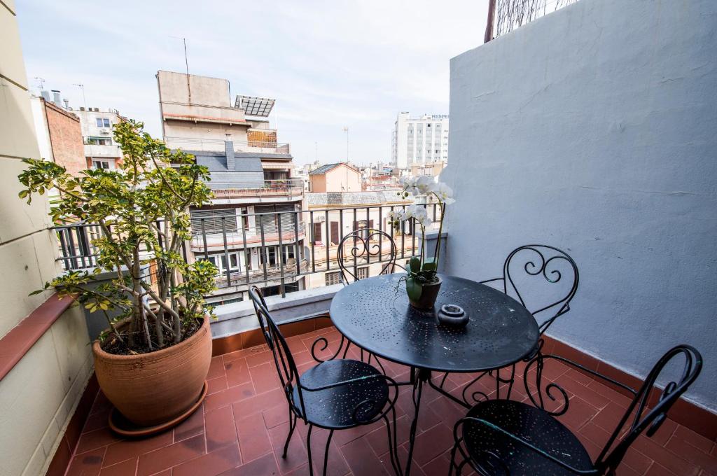 Balkón nebo terasa v ubytování C211 Barcelona Apartments
