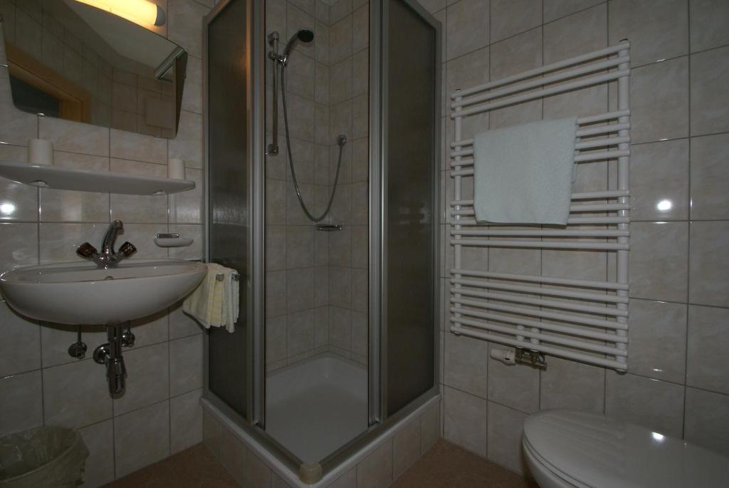 Koupelna v ubytování Ferienwohnung Bergheim