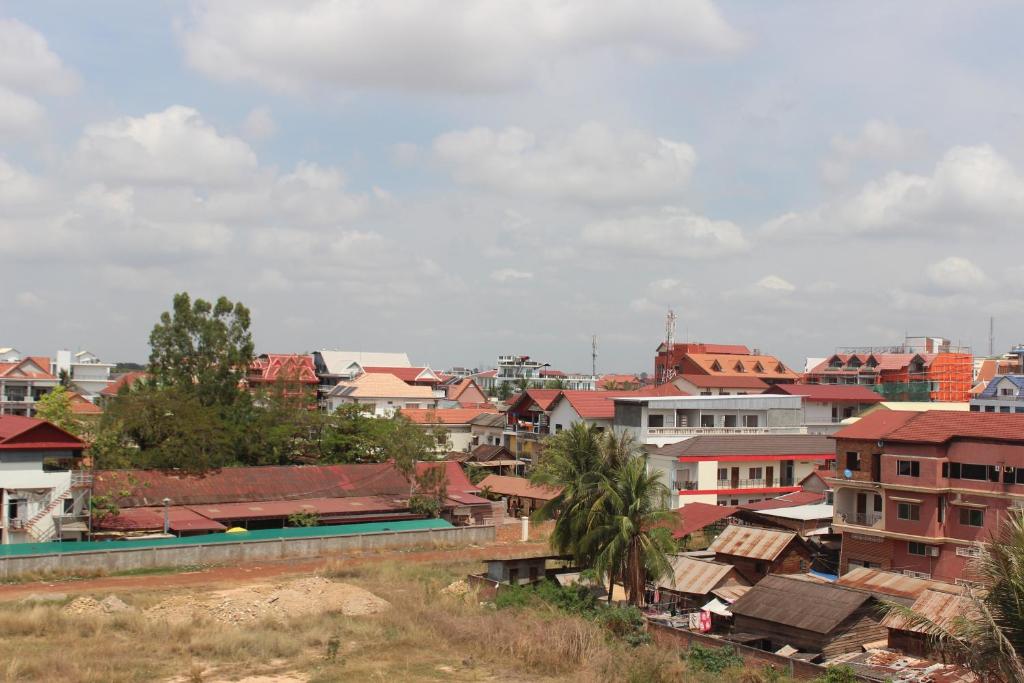 Nespecifikovaný výhled na destinaci Siem Reap nebo výhled na město při pohledu z penzionu