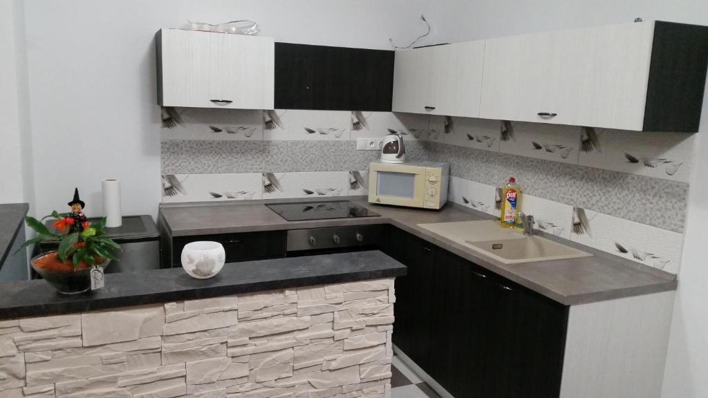 Kuchyň nebo kuchyňský kout v ubytování Apartment J&D