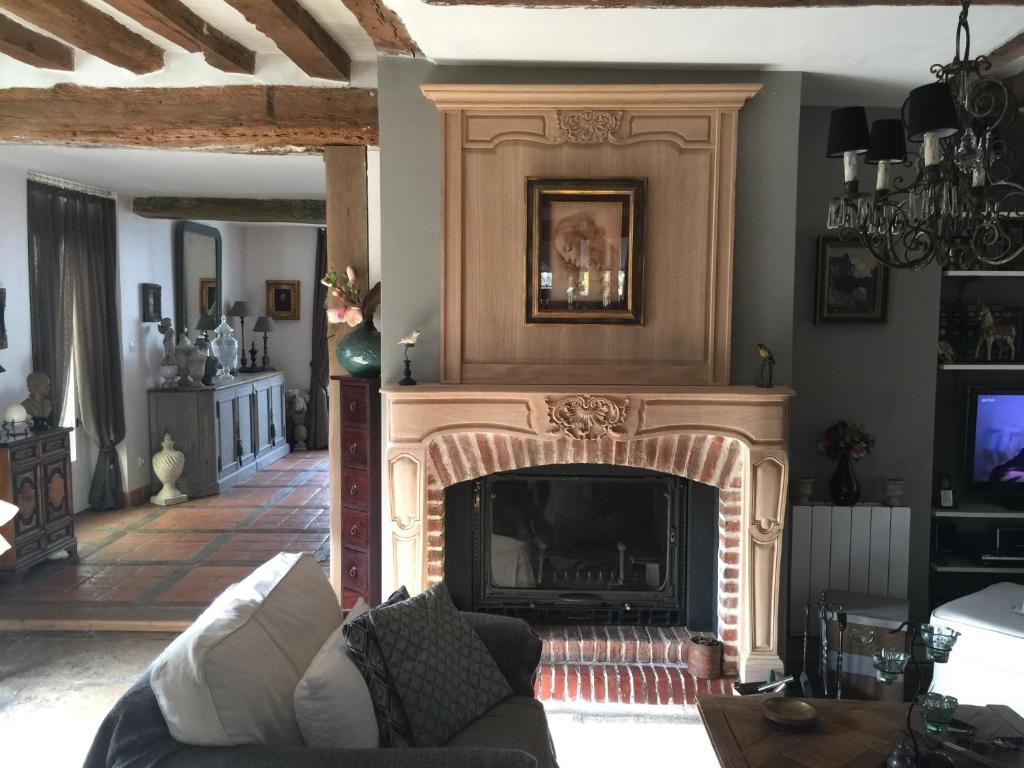 Posezení v ubytování B&B les Agapanthes