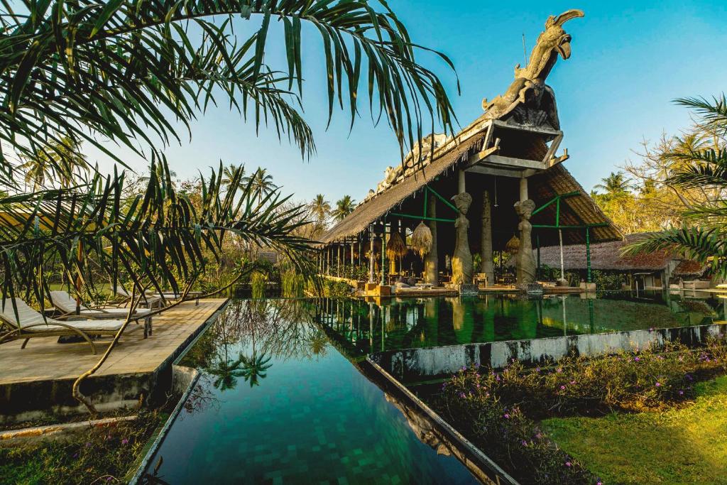 Zahrada ubytování Hotel Tugu Lombok