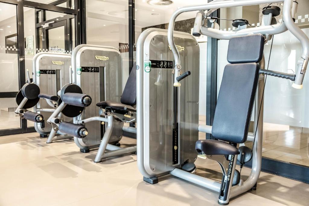 Das Fitnesscenter und/oder die Fitnesseinrichtungen in der Unterkunft Seehotel Fleesensee