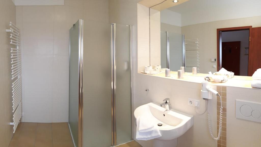 Koupelna v ubytování Hotel Thüringer Hof